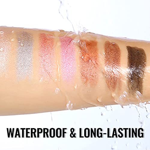 Erinde Cream Eyeshadow Stick, Shimmer Metallic Eye Shadow Crayon Makeup Pen, Cream Eye Highlighter Brightener Stick, Waterproof, Long Lasting, Highly Pigmented, Save Time, 02# Light Gold Shimmer #TOP5