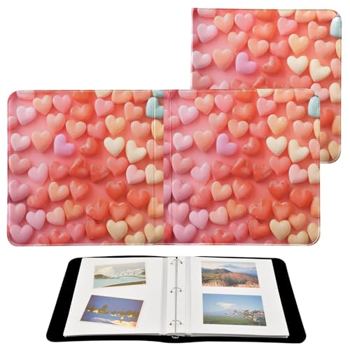 Álbum de fotos adhesivo para bricolaje FLildon, Scrapbook Album con hojas autoadhesivas, 40 páginas, tamaño 11.8 x 11.2 pulgadas, cubierta de cuero PU miniatura 2