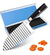 Dragon Creek Crinkle Cutter Knife - Wavy Chopper Potatoes Crinkle Fry Cutter for Vegetable Fruits...
