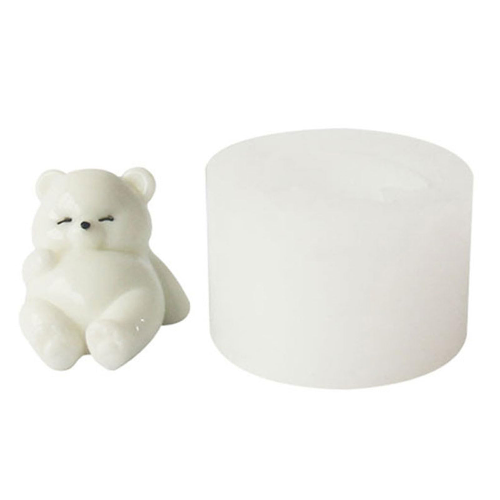 Prácticos moldes de silicona para hornear osos para fiestas, moldes de oso de silicona para pastel de chocolate y caramelo