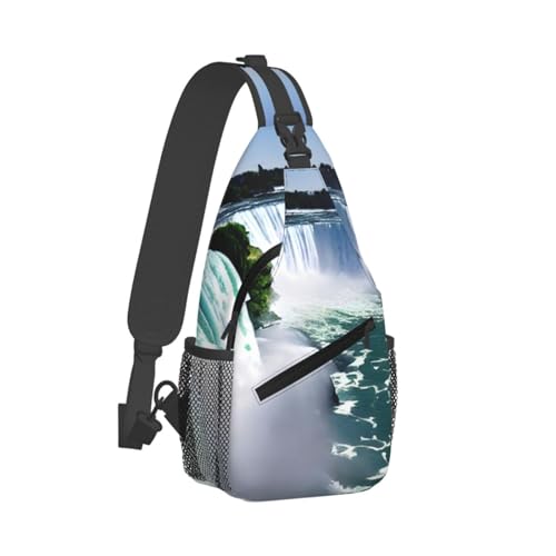 Bolso cruzado de viaje con estampado de Niagara Falls miniatura 2