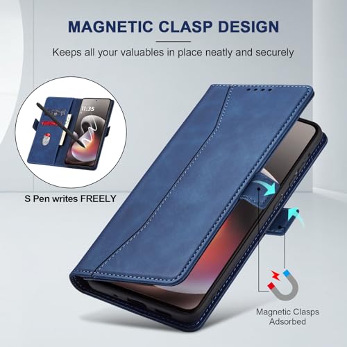 Image of Jasonyu Flip Wallet Case for Moto G Stylus 5G (2026),Blue