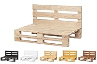 Palettensofa geschliffen und gebürstet, für drinnen und draußen, Sessel aus neuen Paletten für die Terrasse (120 x 80 cm, unbehandelt)