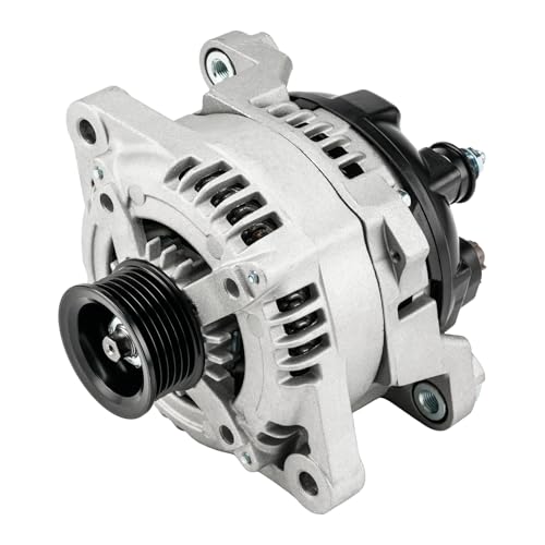Image of PHILTOP Alternator Compatible With Hyundai for 2015-2019 Sonata 2015-2020 Sorento 2016-2020 Optima 2019-2020 Santa Fe 2017-2018 Santa Fe Sport 2017-2021 150 Amp 11953N 12V CW 6-Groove Pulley | Fits 2019-2020 Hyundai Santa Fe L4 2.4L, 2015-2019 Hyundai Sonata L4 2.4L, Replacement OE 11953, 42064, 373002G061