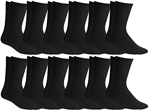 48 Pair Pack of Mens & Womens Lightweight Cotton Crew Socks Bulk, Homeless Donation Cheap, Wholesale Sock3