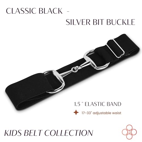 Kids 1.5 inch, Equestrian Belt for Horseback Riding, Adjustable Elastic Belts for Girls, Belt for Riding Breeches4