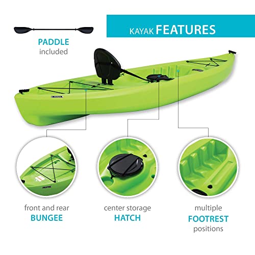 Lifetime Tioga SitOnTop Kayak, Lime, 120"