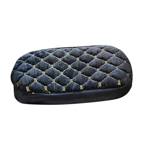 Housse velours noir chaud pour selle de moto en peluche dense