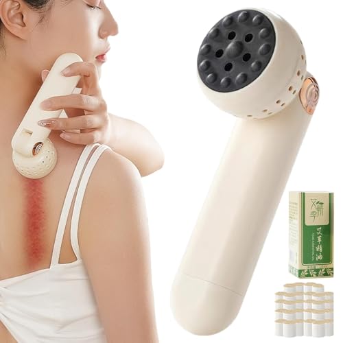 Instrumento de moxibustión con piedra Bian para masaje y raspado portátil de adultos