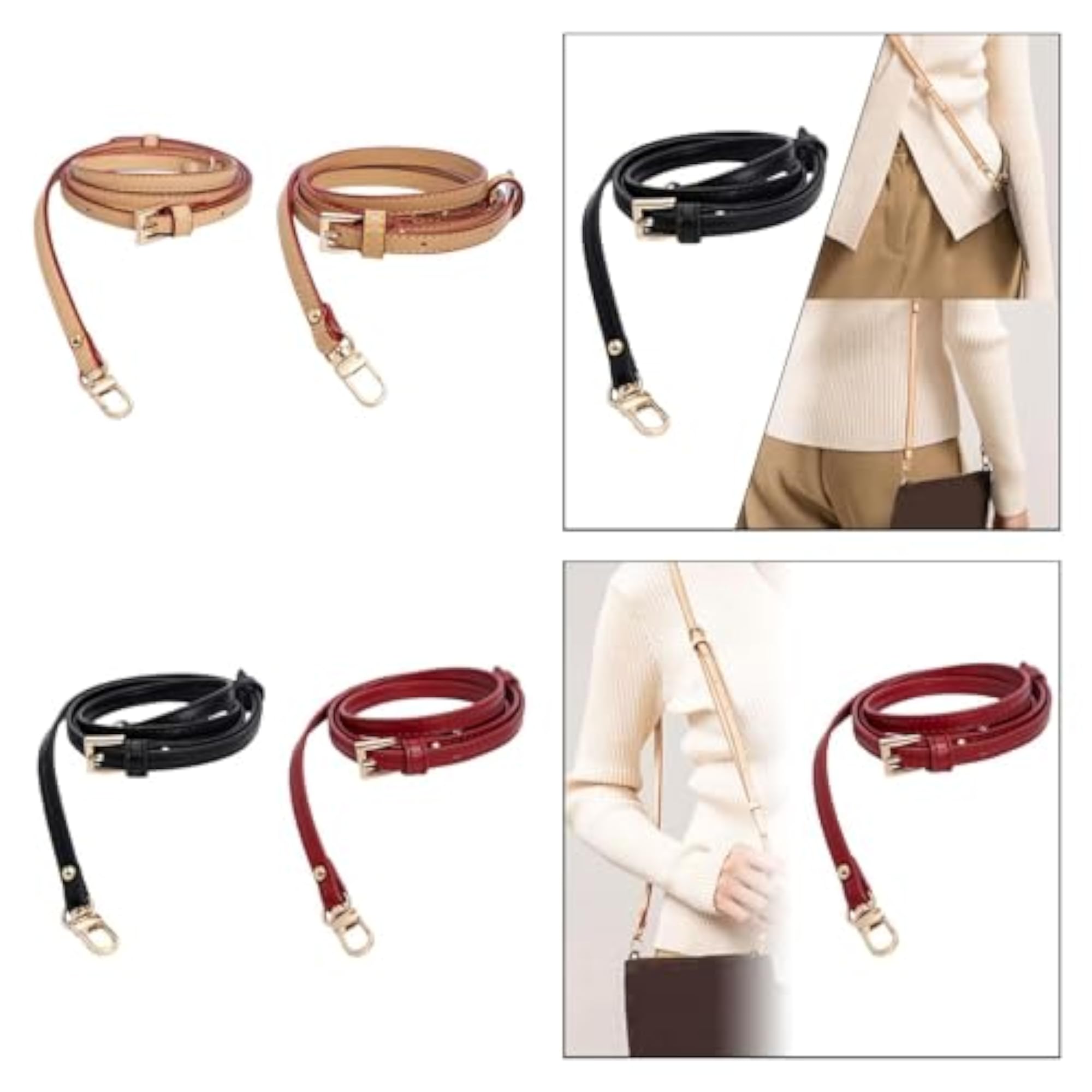 Trendy PU Leather Shoulder Bag Strap for Modification