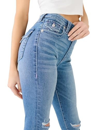 True Religion Women's Jennie Curvy Skinny Destructed Jean3