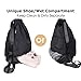 WANDF Drawstring Backpack with Shoe Pocket