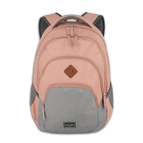 Travelite Handgepäck Rucksack, Laptop Rucksack 15,6 Zoll, BASICS, Daypack, Tagesrucksack mit vielen Fächern, 45 cm, 22 Liter