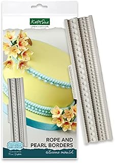 Katy Sue Rope and Pearl Borders Silicone Mould for Cake Decorating & Crafts