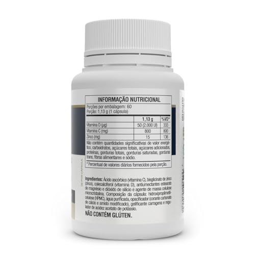 Vitafor - Vita D3 Vit.C + Zinco - 60 Cápsulas