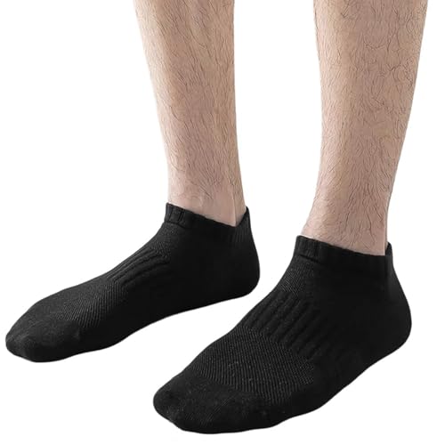 Men's Sweat Absorbing Seamless Socks Comfortable Cotton Breathable Mesh Long Tube Athletic Socks for Business