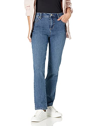 Image of Gloria Vanderbilt Womens Amanda Classic High Rise Tapered Jean Petite