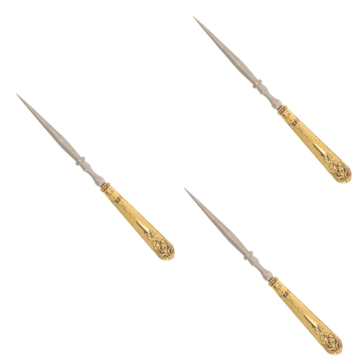 3piezas Aguja De Coser Portátil Para Manualidades Punzón De Costura De Cuero Herramienta De Reparación Ligera y Práctica Para Proyectos De Bricolaje y Reparaciones Casa