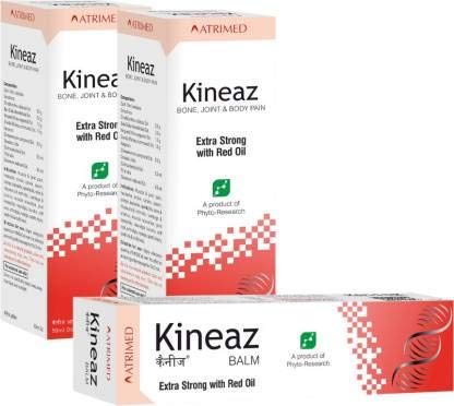 Kineaz Liniment & Balm | For Bone, Joint and Body Pain | Combo Set of 2