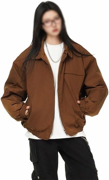 Retro Lapel Winter Cotton Padded Jacket for Both Men Women