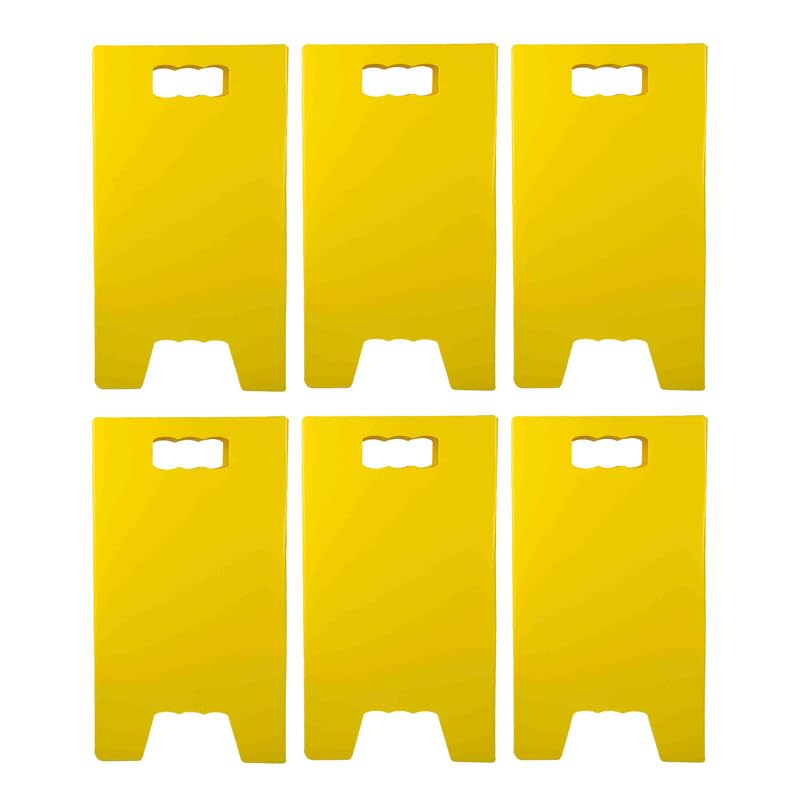 Caballete de señalización neutra de dimensiones 55 x 31 cm, juego de 6