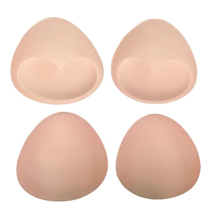 2 Pairs Triangle Push-Up Pad Inserts for Women – Removable Soft Foam/Silicone Push-Up Inserts, Invisible Under Dresses & Swimsuit, Comfortable Fit & Multiple Shade Options-image-11