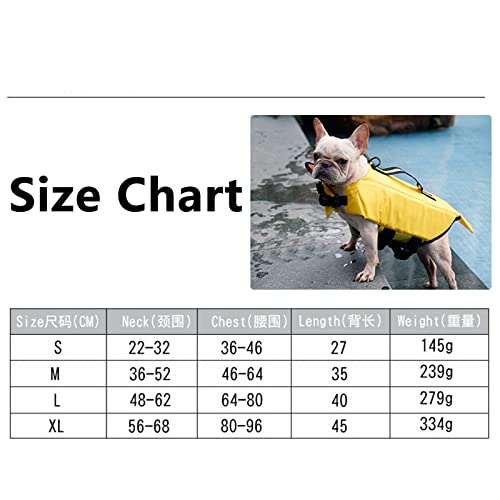 Glusess Dog Life Jacket, Ripstop Dog Lifesaver Vests With Rescue Handle For Small Medium And Large Dogs, Floatation Pet Safety Swimsuit Preserver For Water Safety At Pool Beach Boating #TOP7