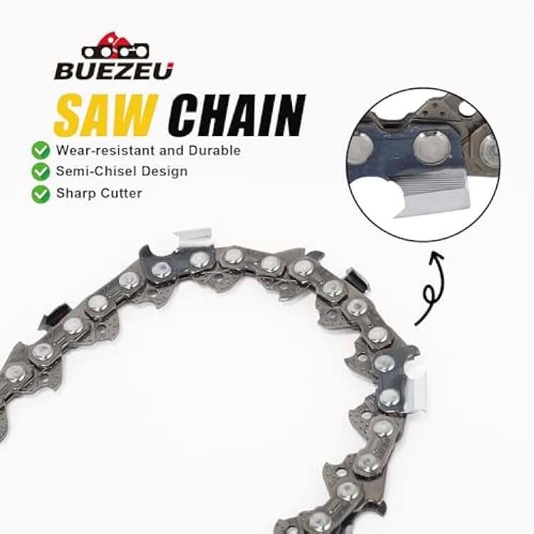 chain saw chains 3/8 .050 Gauge, 70 Drive Links for 20 Bar for Poulan, Remington. fits Greenworks, Makita, EGO, DeWalt and more