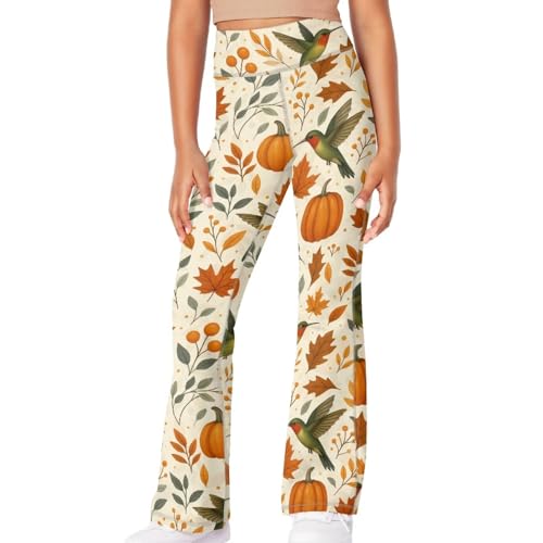 ZFRXIGN Girls Flare Leggings Size 5-14 Graphic Sweatpants for Thanksgiving, Pilates, Ballet, Yoga3