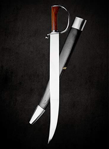Foto von Supreme Replicas Hochwertiges Bowiemesser aus handgeschmiedetem Karbonstahl mit D-Guard - Säbel mit passender Scheide