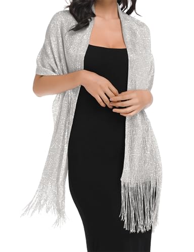 BANETTETA Shawls for Wraps Evening Dresses Scarf for Women Formal Shawl for Evening Party with Buckle for Wedding Shawl3