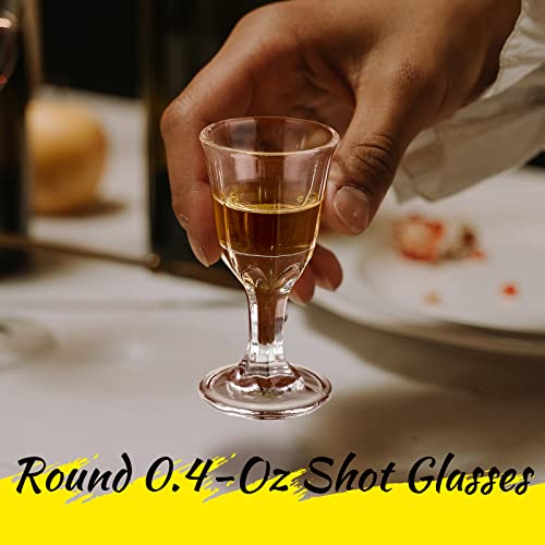 Chengu 12 Pieces Mini Size 0.4 Oz Shot Glasses Cordial Shot Glasses Clear Cordial Glasses Mini Wine Glasses Tequila Shot Glasses With Base Whiskey Shot Glass Set Spirit Glasses Cute Shot Glasses thumb #5