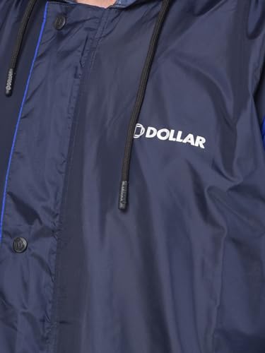Image of Dollar Rainguard Men's Reversible Full Sleeve Solid Raincoat Set With Adjustable Hood and Pocket