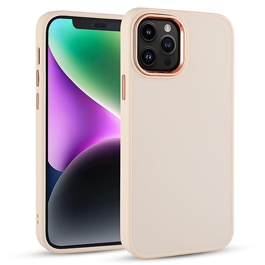TEEKAOO Matte Series Silicone TPU Back Cover Case Compatible with iPhone 14 Pro (iPhone 14 Pro, Beige) (B0DD7VDW1Q) Amazon Price History, Amazon Price Tracker
