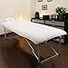 ForPro Premium Quilted Fleece Table Pad Set, Natural, Extra Soft, Hypoallergenic, for Massage Tables, Includes Massage Table Pad and Face Rest Cover