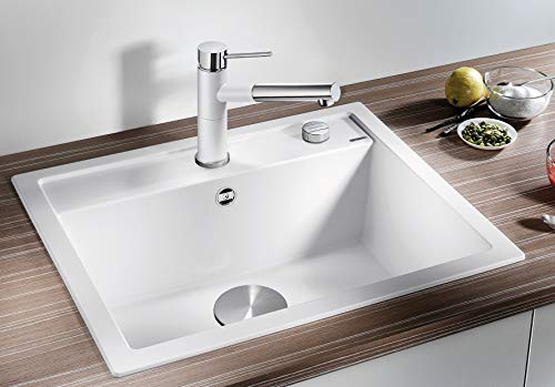 Évier design BLANCO DALAGO 6 en SILGRANIT blanc, l'élégance minimaliste