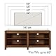 Zinus Camden TV Schrank - TV Schrank 147x40x60 cm - Möbel mit offenen und verstellbaren Regalen - Hellbraun