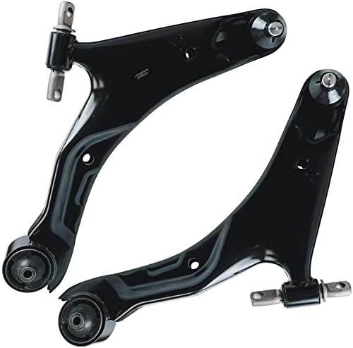 Image of Detroit Axle - Front 8pc Lower Control Arms Kit for 01-06 Hyundai Santa Fe 2001 2002 2003 2004 2005 2006, 2 Lower Control Arms w /Ball Joints, 4 Inner & Outer Tie Rods, 2 Sway Bar Links, Replacement