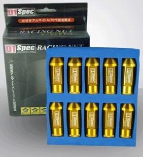 D1 Spec Wheel Lug Nuts R(Gold) 20xpcs 1.5MM x M12 Universal Fit for Most Vehicle