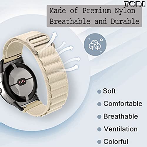 Image of YODI Nylon G-Hook Watch Strap Band for Redmi Watch 5 Lite Smartwatch Only Straps Accessories for Men and Women (ALPINE-STARLIGHT)