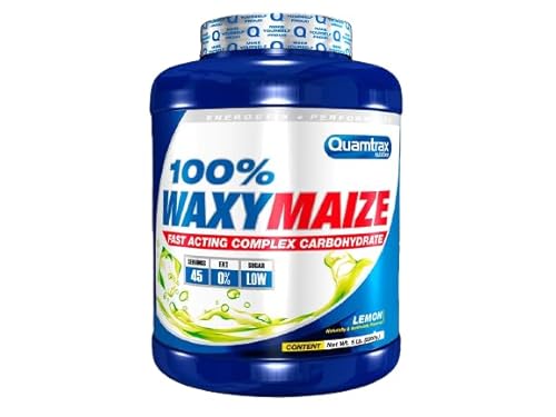 Quamtrax Nutrition - Waxy Maize - Carbohidratos Derivados Del Maíz Con Una Gran Concentración De Amilopectina - Con Sabor A Cola - 2266 Gr Limón Quamtrax Nutrition - Waxy Maize - Carbohidratos Derivados Del Maíz Con Una Gran Concentración De Amilopectina - Con Sabor A Cola - 2266 Gr Limón