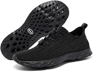 Racqua Mens Womens Water Shoes Swim Pool Beach Lightweight Quick Drying Aqua Shoes Outdoor Athletic Sport Walking Shoes Black EU36=UK 4.5