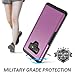 YOUMAKER Case for Galaxy Note 9, Full Body Heavy Duty Protection with Built-in Screen Protector Shockproof Rugged Cover for Samsung Galaxy Note 9 (2018) 6.4 inch - Purple/BK