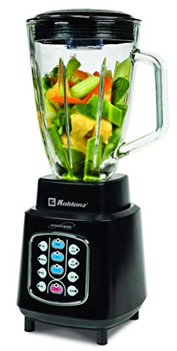 Koblenz LKM-8510 EVN Kitchen Magic Collection 1.5-Liter 10-Blending-Programs Glass-Jar Blender, One Size, Black