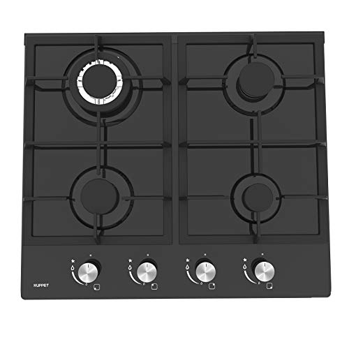 24" Built-in Gas Cooktop - KUPPET GH604A Stove with 4 Booster Burners Smooth