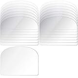 15 Pieces Transparent Cake Cream Scraper Flexible Plastic Cake Scraper Smoother Pastry Spatula Scraper for Bread Pastry Cake Decorating Supplies DIY Kitchen Bakery Baking Tool