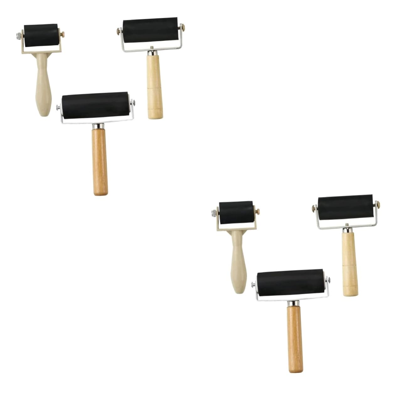 Outils de peinture diamant NUOBESTY en caoutchouc pour éliminer les bulles d'air