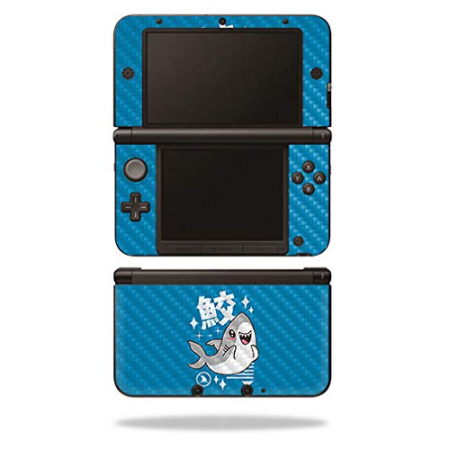 MightySkins Carbon Fiber Skin for Nintendo 3DS XL Original (2012-2014) - Shark Kawaii | Protective, Durable Textured Carbon Fiber Finish | Easy to Apply, Remove, and Change Styles | Made in The USA-image-9