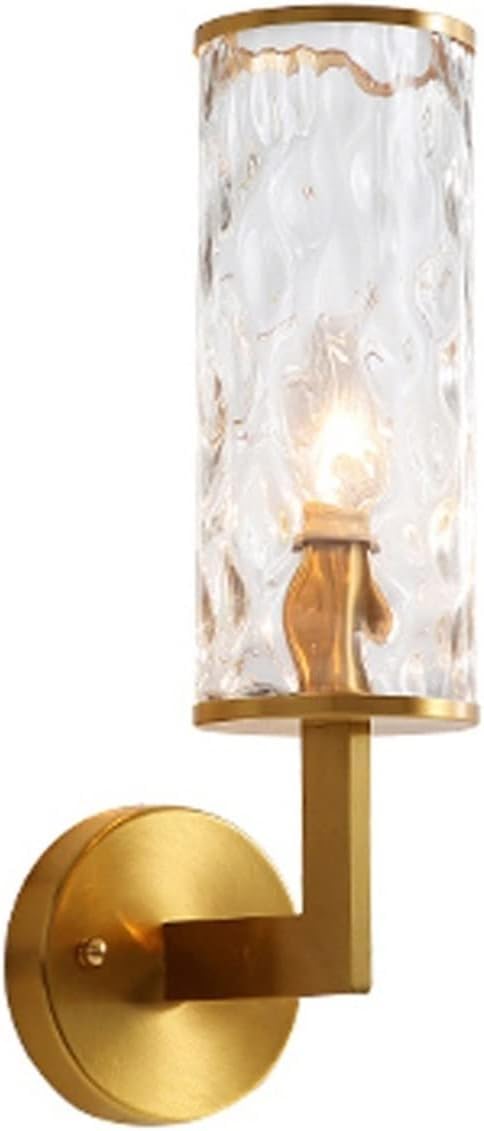 JYBNBBE European Copper Bedroom Bedside Wall Sconce Light Luxury Crystal Fixtures Lighting Light Fixture Wall Wall Sconces