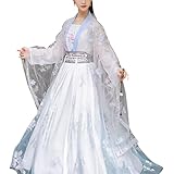 Ottima Chinese Hanfu Dress for Women, Chinese Ancient Traditional Hanfu Costume Big Sleeve for Halloween Party Dress - XL Type D